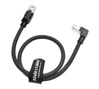 Alvin's Cables Cable Ethernet RJ45, En ángulo Cable Industrial Profinet blindado CAT6A Conectores de alta velocidad de cadena de alta velocidad para PLC, robótica y control de movimiento 6.6ft/2m