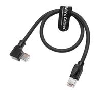 Alvin's Cables Cable Ethernet RJ45, En ángulo recto Cable Industrial Profinet blindado CAT6A Conectores de alta velocidad de cadena de alta velocidad para PLC, robótica y control de movimiento 6.6ft