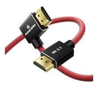 Alvin's Cables cable HDMI 2.1 8K, 30 cm, 48 Gbps de alta velocidad | 8K60/4K120, HDR, VRR, eARC; para Atomos Ninja V, Portkeys BM5, Canon, Z CAM, Sony FX/FS/A7SIII