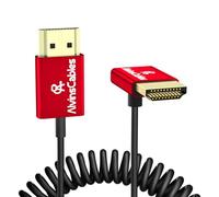 Alvin's Cables Cable HDMI 8K 2.1 48 Gbps de alta velocidad Φ2,4 mm ultrafino HDMI 8K @60Hz 4K @120Hz para Sony A7 A9, BMPCC, para Canon C70, para Atomos Ninja, para SmallHD, recto hacia abajo