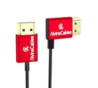 Alvin's Cables Cable HDMI 8K 2.1 48 Gbps de alta velocidad de 2,4 mm ultrafino HDMI 8 K @ 60 Hz 4K @ 120 Hz para Canon C70, para Sony A7 A9, Blackmagic Camera, Atomos, SmallHD, ángulo recto a recto 1