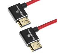 Alvin's Cables Cable HDMI 8K 2.1 48Gbps 8K@60Hz 4K@120Hz Cable de alta velocidad trenzado en espiral para Sony A7 A9, BMPCC, para Canon C70, Atomos Ninja, Feelworld, Ángulo de izquierda a izquierda