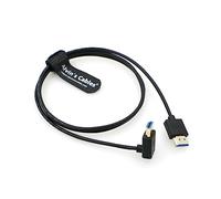 Alvin's Cables Cable HDMI 8K 2.1 de alta velocidad para Atomos Ninja V Monitor recto a ángulo descendente cable HDMI para Z CAM E2, Sony FS5| FS7| FS7| A7S3 cámaras 39.4 pulgadas | 1 m