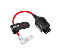 Alvin's Cables Cable Smart-Dtap a 0B 2 pines macho de ángulo recto giratorio para Blackmagic Pyxis|SmallRig, cable rojo Ultra-Souple, 15 cm|6 Pulgadas