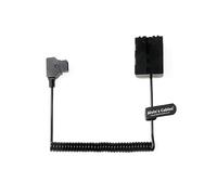 Alvin's Cables D-Tap a NP-FM500H - Cable de alimentación de batería falsa para ARRI WCU-4, cable en espiral compatible con cámaras Sony DSLR A500 A550 A560 A580 A700 A850 A900 Alpha SLT A58 A65 A65V