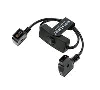 Alvin's Cables D Tap Hembra a D-Tap Macho Cable de Extensión con Interruptor para V-Mount Batería de 12 Pulgadas | 30 cm