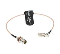 Alvin's Cables DIN 1.0/2.3 Cable BNC Hembra ángulo Recto HD SDI 75 Ohm RG179 para Blackmagic HyperDeck Shuttle 30CM