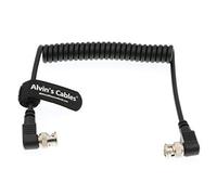 Alvin's Cables HD SDI Cable en Espiral BNC de ángulo Recto a BNC de ángulo Recto