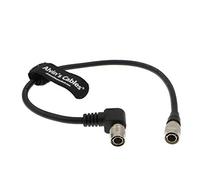 Alvin's Cables Hirose 4 Pines Macho Cable de Alimentación para Sound Devices Recorder y Wisycom MCR 42s de NP1 en ángulo Recto a Recto 30CM