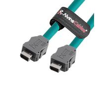 Alvin's Cables IX Industrial IX30G-A-10S-CV Cable Ethernet Cat6a A-Key,Cable blindado IX a IX para sensor de automatización industrial Vision PLC PoE, cadena de arrastre de alta flexibilidad 1m|3.3ft