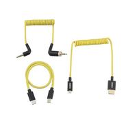 Alvin's Cables Kit de cables de cámara para Nikon ZR, cable de alimentación USB-C PD|Cable Micro HDMI a HDMI 2.1 8K|Cable de audio código de tiempo TRS de 3,5 mm bloqueable, conjunto completo cableado