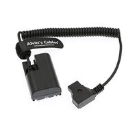 Alvin's Cables LanParte LP E6 Dummy Batería a D-Tap Cable en Espiral para Canon R6 5D4 5DSR 5D2 5D3 6D 60D 7D 7D2 70D 80D