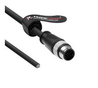 Alvin's Cables M12 A-CODE 17 pines macho alimentación abierta Cable I/O Ethernet para moto aplicado servo motor, cable blindado cadena alto contenido pescado para bus CAN,Profinet,Ethernet/IP 9.84ft
