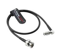 Alvin's Cables Micro BNC a BNC Cable 12G-SDI de Alta Velocidad 4K Cable coaxial de vídeo UHD, ángulo Recto Micro bnc 75 ohmios Ultra-Soft para Asistencia de Video blackmagic 5 "Monitor, 50 cm