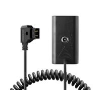 Alvin's Cables NP F550 - Cable de alimentación en espiral para Sony NP F550, F570, F970, Atomos Ninja V Monitor actualizado