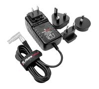 Alvin's Cables Red DSMC3 Rotación 6 pines Adaptador de alimentación AC hembra 12 V Cargador de vela universal 3A para cámara V-Raptor DSMC2 Komodo-X, para DJI Ronin 4D, con Reino Unido EU Au US Pinks