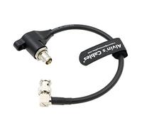 Alvin's Cables SDI-Protector para Red-Komodo SDI-Port-Protection-Cable Galvanic-Isolators BNC de ángulo Recto Macho a Hembra 8 Pulgadas | 20 cm Negro