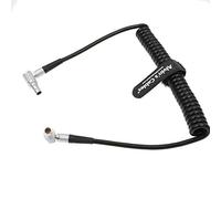 Alvin's Cables Teradek Bond ARRI Alexa Cámara Cable de alimentación en Espiral 2 Pines ángulo Recto Macho a Macho