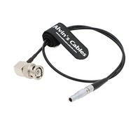 Alvin's Cables TIMECODE Cable para Red Epic Scarlet BNC Macho Ángulo Recto a 4 Pines Macho Cable Adaptador de Entrada 50CM