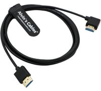Alvin's Cables Ultra HD 8K HDMI 2.1 Cable HDMI Recto a Ángulo Recto Alta Velocidad para Atomos Ninja V Monitor, Z CAM E2, para Sony FS5| FS7| A7S3 Cámaras 2M/6,6 pies