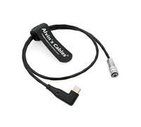 Alvin's Cables USB-C Tipo C PD ángulo Recto a Weipu SF61B/S2 2 Pines Hembra Cable de Alimentación para BMPCC 4K 6K Blackmagic Pocket Cinema Camera 50cm|19.7inches