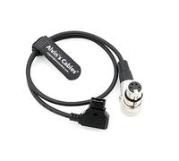 Alvin's Cables XLR 4 Pines Hembra ángulo Recto a D-Tap Cable de Alimentación para ARRI Camera Monitor 50CM