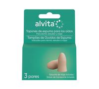 Alvita Tapones Oídos Espuma 6 unidades