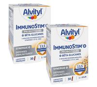 Alvityl Inmunostim + Fibras Vitamina C y D Zinc a partir de 12 años 30 cápsulas - Pack de 2