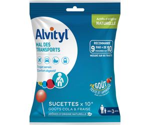Alvityl Mareo en Transportes 10 Piruletas sabor Fresa y Cola