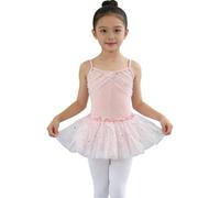 Alvivi Maillot De Danza Ballet Niña Body Clásico Fiesta Baile Concursante Falda Formal Escuela Destreza Rosa 5-6 años