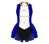 Alvivi Maillot de Danza Ballet para Niña con Lentejuelas Rendimiento Leotardo Gimnasia Rítmica Body de Patinaje Artístico Disfraz de Bailarina Carnaval 4-16 Años B Azul Real 10 años