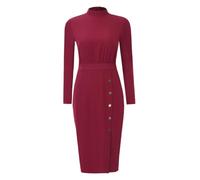 Alvivi Mujer Uniforme Esteticista Vestido Envolvente Enfermera Traje Cirugía Ceremonia Ropa Trabajo Enfermería Camisa Trabajo Verde Hospital borgoña M