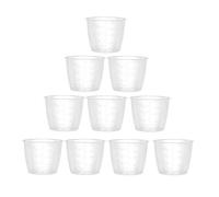 Alvivi Taza Medidora Plástica con Graduación para Arroz Soya Lenteja Harina Partícula Herramientas de Medición Olla Arrocera Hogar Cocina Electrica Transparente 5 Pcs