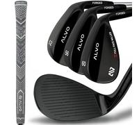 ALVO Tour Inspired - Juego de 3 cuñas de golf de primera calidad, 52 56 60 grados, cuña de hueco, cuña de arena, palo de golf de cuña de lobo para hombres, mano derecha, grupo de turismo premium