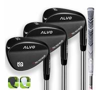 ALVO Tour Inspired - Juego de 3 cuñas de golf de primera calidad, 52 56 60 grados, cuña de hueco, cuña de arena, palo de golf de cuña de lobo para hombres, mano derecha, grupo de turismo premium