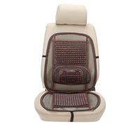 Alvorox Funda de asiento con cuentas para coche, taxi, camioneta, conductor, cómoda cintura, relajante, cuentas de madera, silla, sofá, tapete de asiento en verano, resistente al sudor (rojo vino)