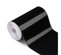 Alvorox Vinilo Negro Brillo Coche, PVC Vinilo Adhesivo Cinta, Cromo Elimina Vinilo para umbral de Puerta de Coche, protección de Bordes (10 cm x 900 cm)