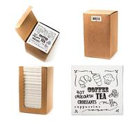 Alvotex Chic Airlaid 100 - Servilletas de cóctel, 1/4 Pliegues, servilletas Desechables, diseño de té de café, 20 x 20 cm