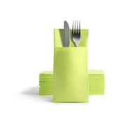 Alvotex Chic Airlaid - 50 servilletas Desechables para Cubiertos (39 x 40 cm), Color Kiwi