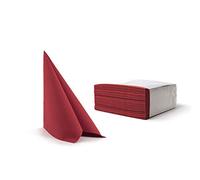 Alvotex Chic Airlaid - Servilletas de Tela (50 Unidades, 40 x 40 cm), Color Burdeos