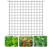alwaiiz Red de crog de 120 x 120 cm, red elástica de crecimiento con 4 ganchos, adecuada para plantas, verduras, frutas, flores