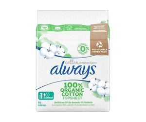 Always Algodón Protección Toallitas T1 Normal 11uds