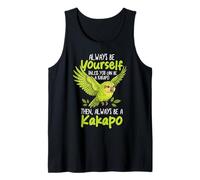Always Be A Kakapo Bird Nueva Zelanda Funny Kakapo Camiseta sin Mangas