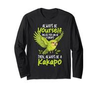 Always Be A Kakapo Bird Nueva Zelanda Funny Kakapo Manga Larga