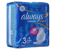 Always Classic Pads, Night, 8-Count
