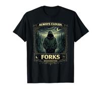 Always Cloudy Forks Washington Moody Forest Diseño Gráfico Camiseta