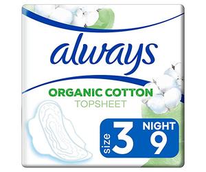 Always Cotton Protection Ultra Night - Toallas sanitarias (tamaño 3, 9 unidades)