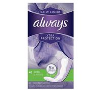 Always Dailies Forros X-Tra Protect 40 unidades de largo (secado rápido) (paquete de 3)