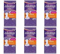 Always Dailies Singles Normal to Go Fresh Scent Pantyliners, 20 por paquete (paquete de 6)