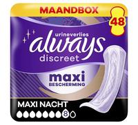 Always Discreet Compresas de incontinencia para mujeres Ultimate Night 48 unidades extra seguras y discretas